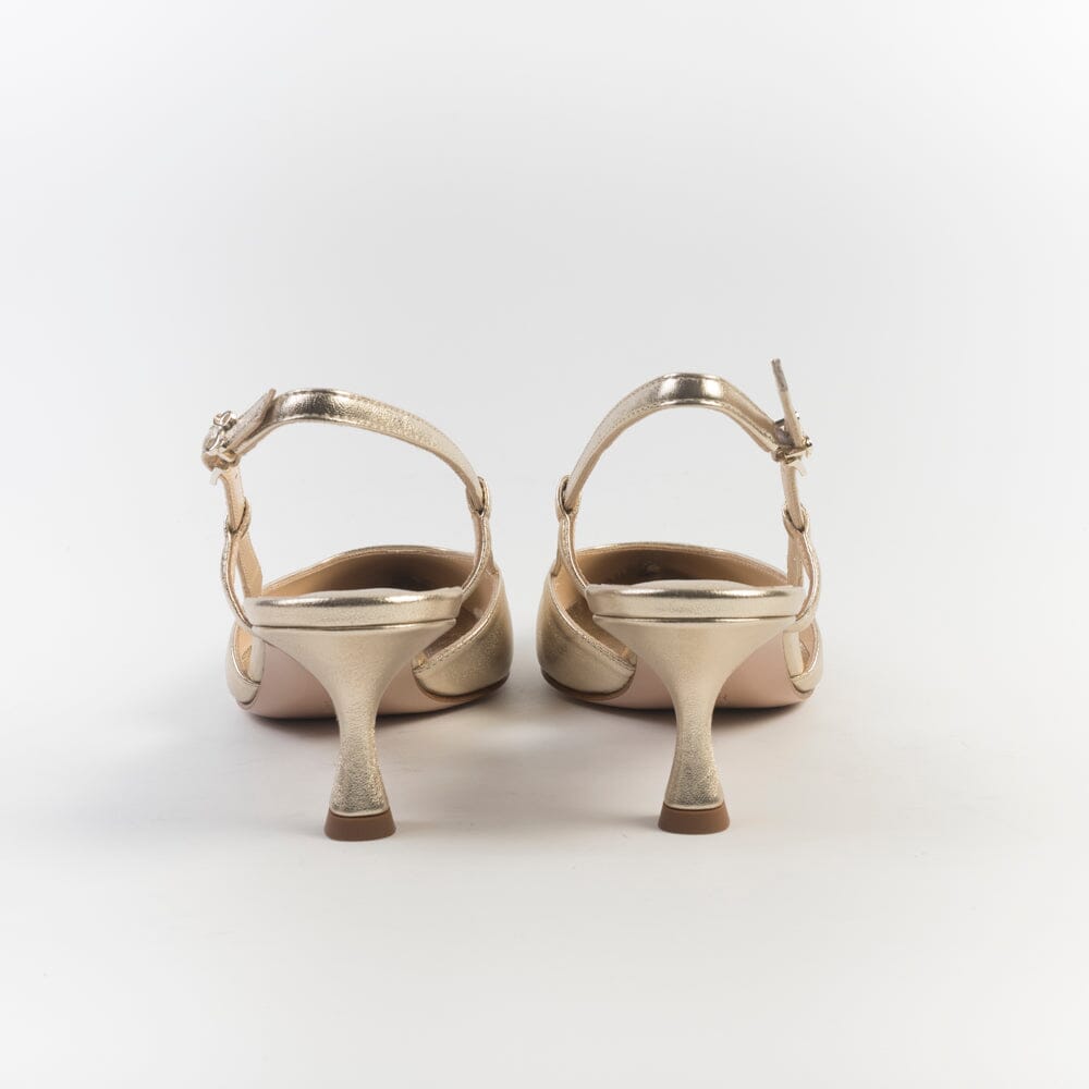 SERGIO LEVANTESI - Sling Back - ELSA - Laminato Platino Scarpe Donna SERGIO LEVANTESI