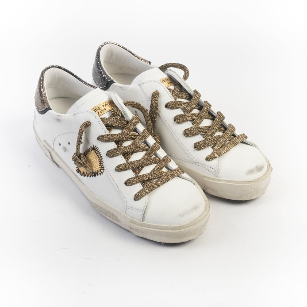 Leather Sneakers Philippe Model Gold Sneakers PHILIPPE MODEL
