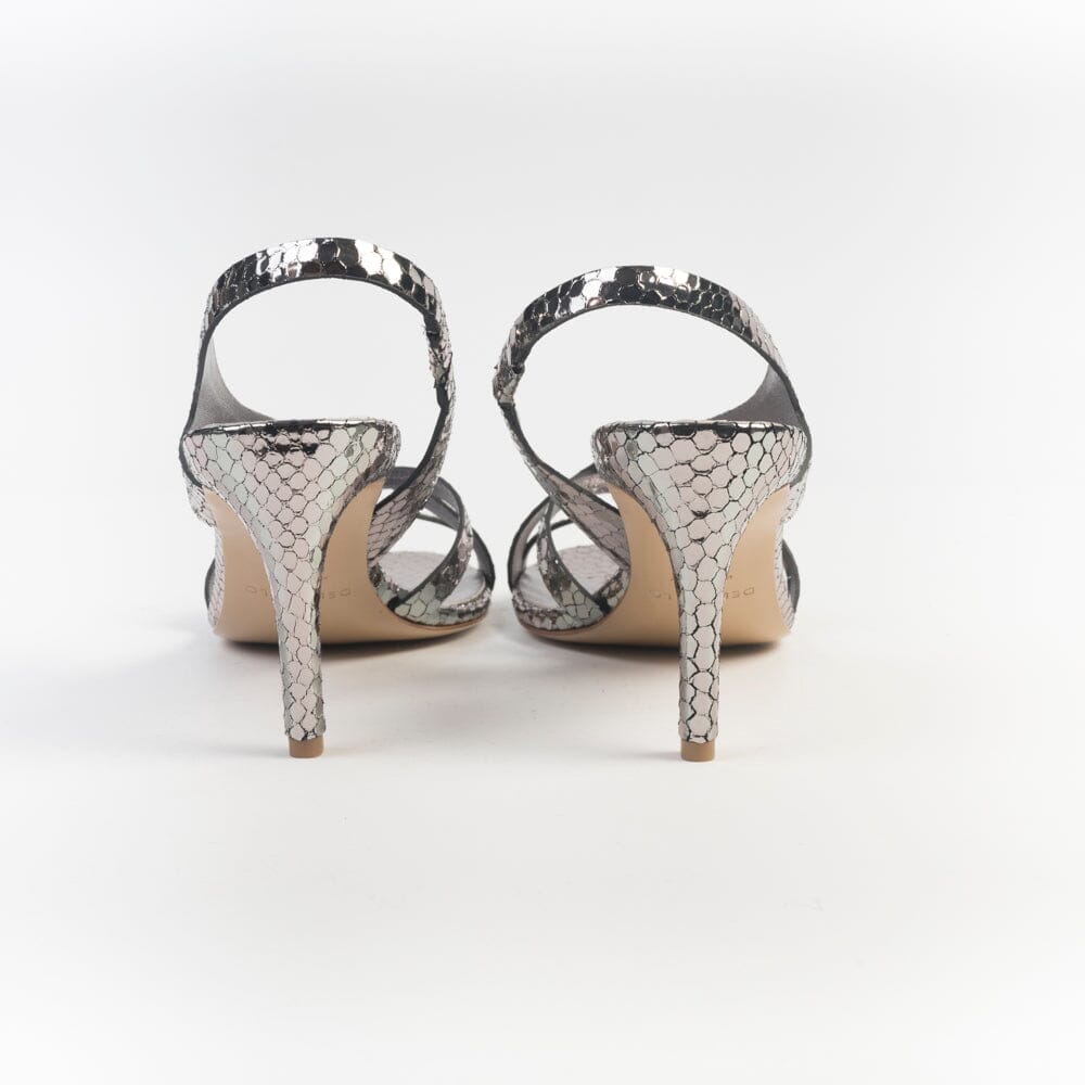DEL CARLO - Sandali con Tacco - 11527 - CANNES - Viper Argento Scarpe Donna DEL CARLO