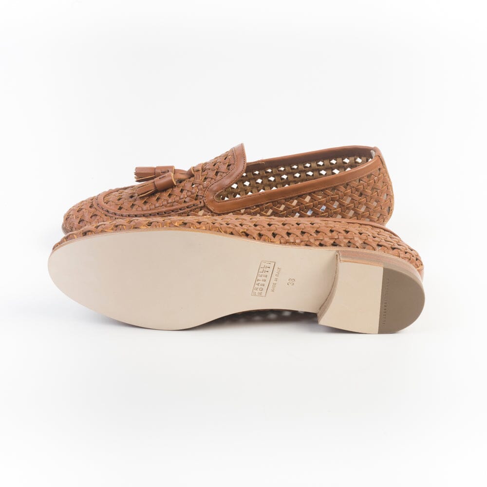 FRATELLI ROSSETTI - Mocassino - 68245 - Intrecciato Cuoio Scarpe Donna Fratelli Rossetti - Collezione Donna