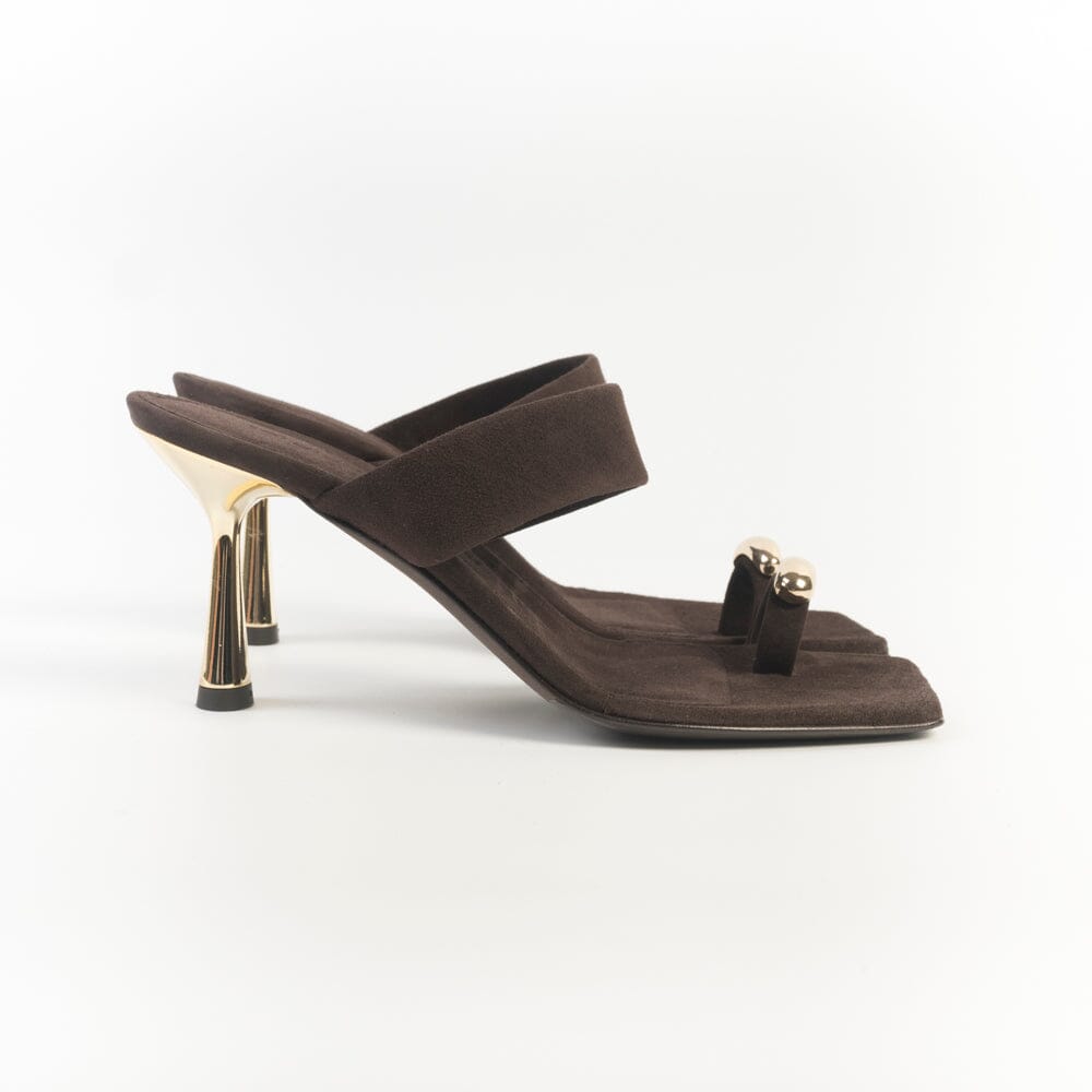 SERGIO LEVANTESI - Mules - IRIDE6 - Camoscio Fondente Scarpe Donna SERGIO LEVANTESI