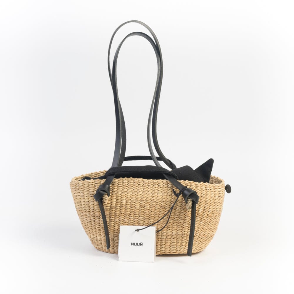 MUUÑ - Borsa - Mini Zorro - Naturale Nero Borse MUUÑ