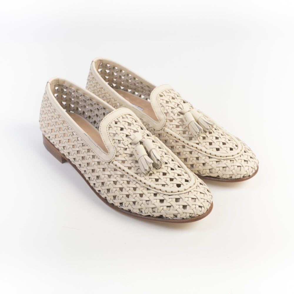 FRATELLI ROSSETTI - Mocassino - 68245 - Intrecciato Latte Scarpe Donna Fratelli Rossetti - Collezione Donna