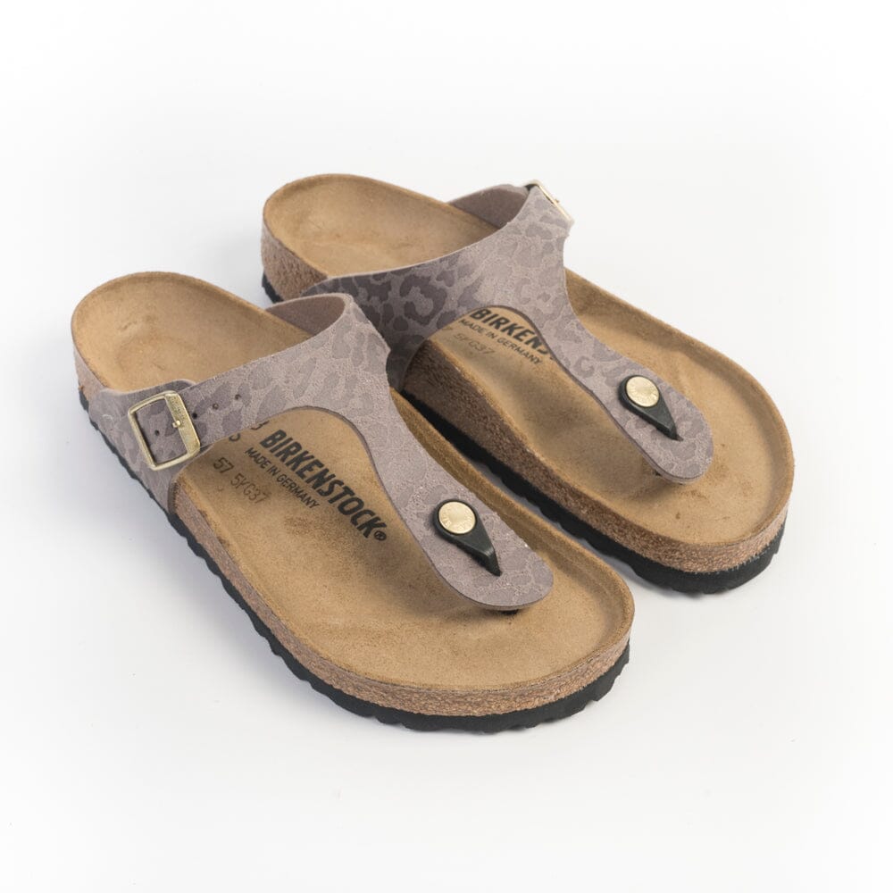 BIRKENSTOCK - Sandali bassi Infradito - 1032026 - Gizeh Leo Grey Taupe Scarpe Donna BIRKENSTOCK