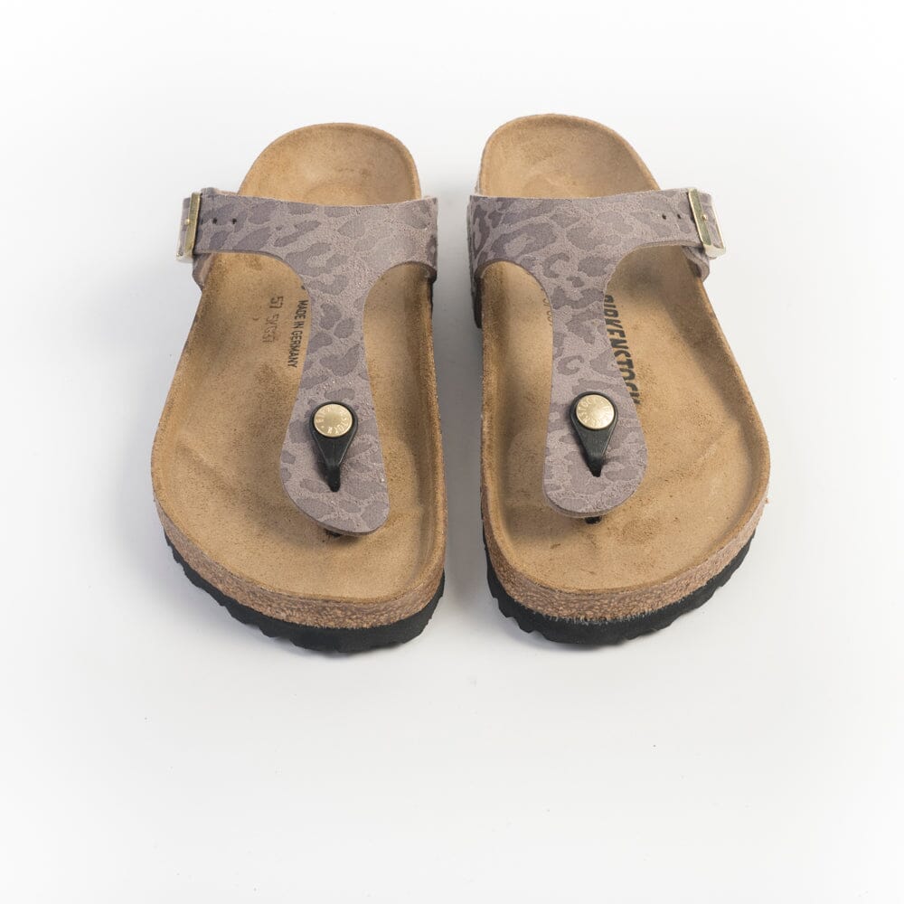 BIRKENSTOCK - Sandali bassi Infradito - 1032026 - Gizeh Leo Grey Taupe Scarpe Donna BIRKENSTOCK