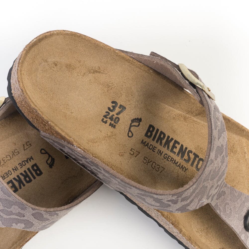 BIRKENSTOCK - Sandali bassi Infradito - 1032026 - Gizeh Leo Grey Taupe Scarpe Donna BIRKENSTOCK
