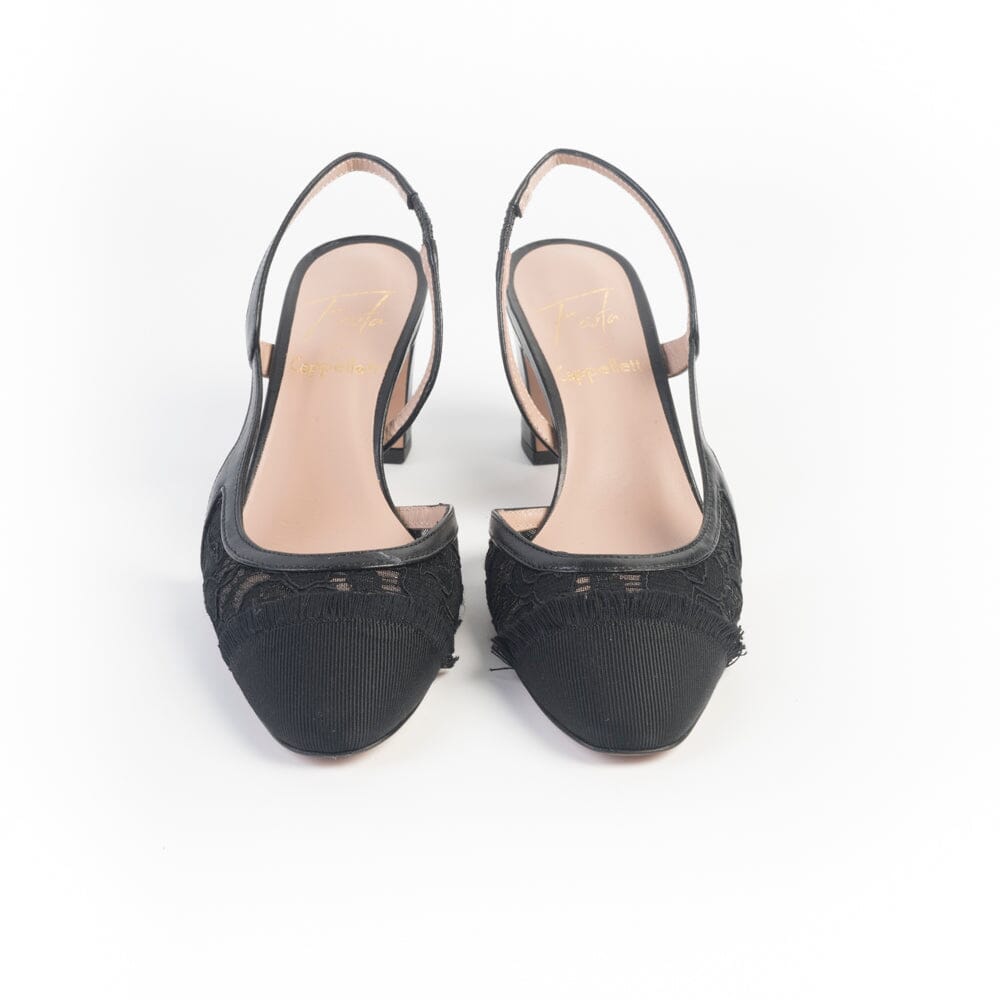 ROBERTO FESTA - Sling Back - Luciana - Pizzo Nero