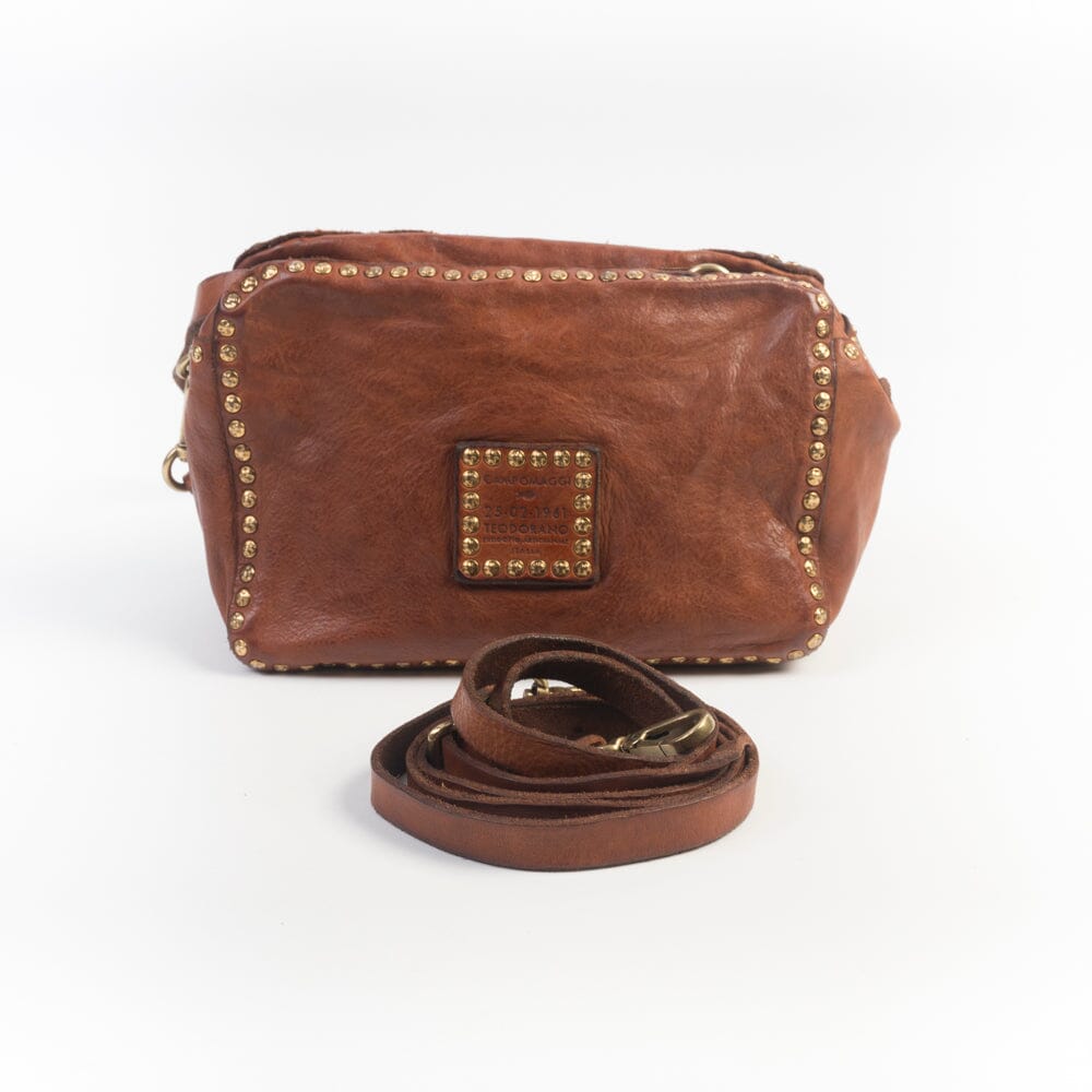 CAMPOMAGGI - Borsa a Spalla - Kate - Strass Cognac Borse Campomaggi