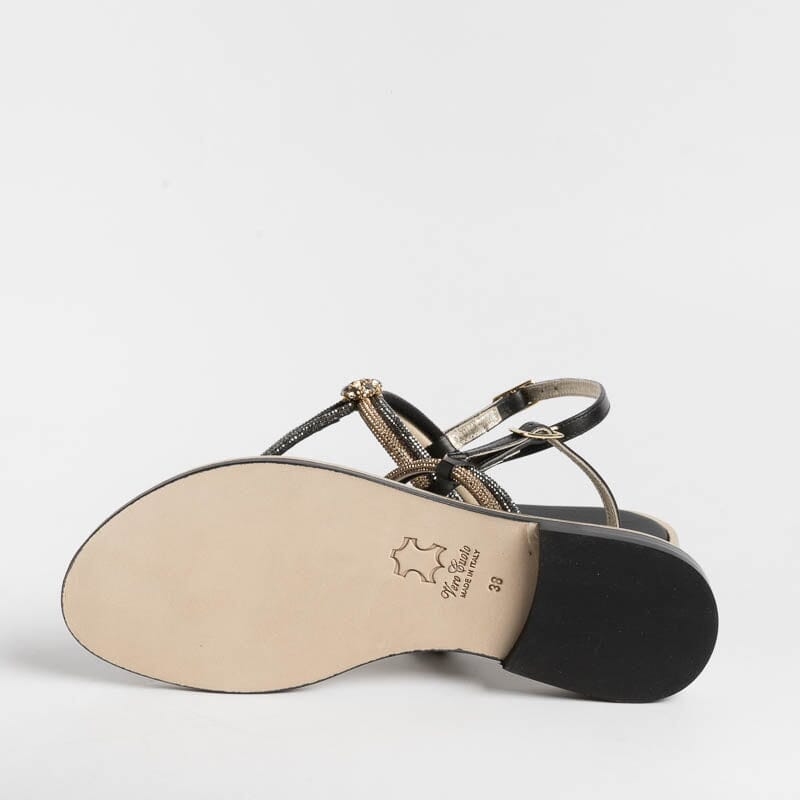 PAOLA FIORENZA - Sandalo infradito - SS2378 - Ambra Black Scarpe Donna PAOLA FIORENZA