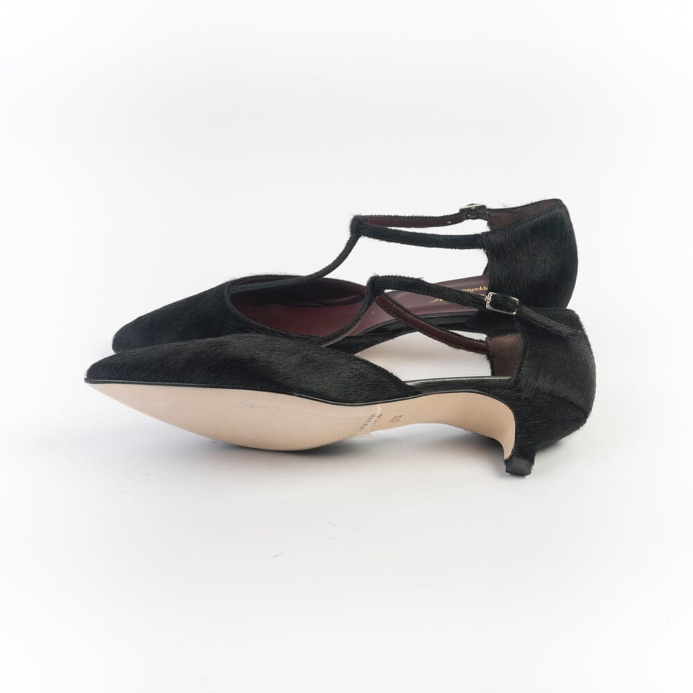CHEVILLE - Decolletè - Isa - Nero Cavallino Scarpe Donna CHEVILLE