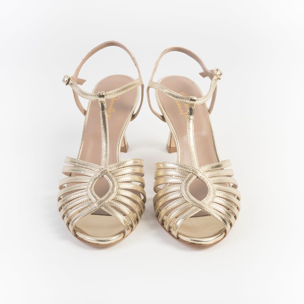 CHEVILLE - Sandali con Tacco - KAREN - Laminato Platino Scarpe Donna CHEVILLE