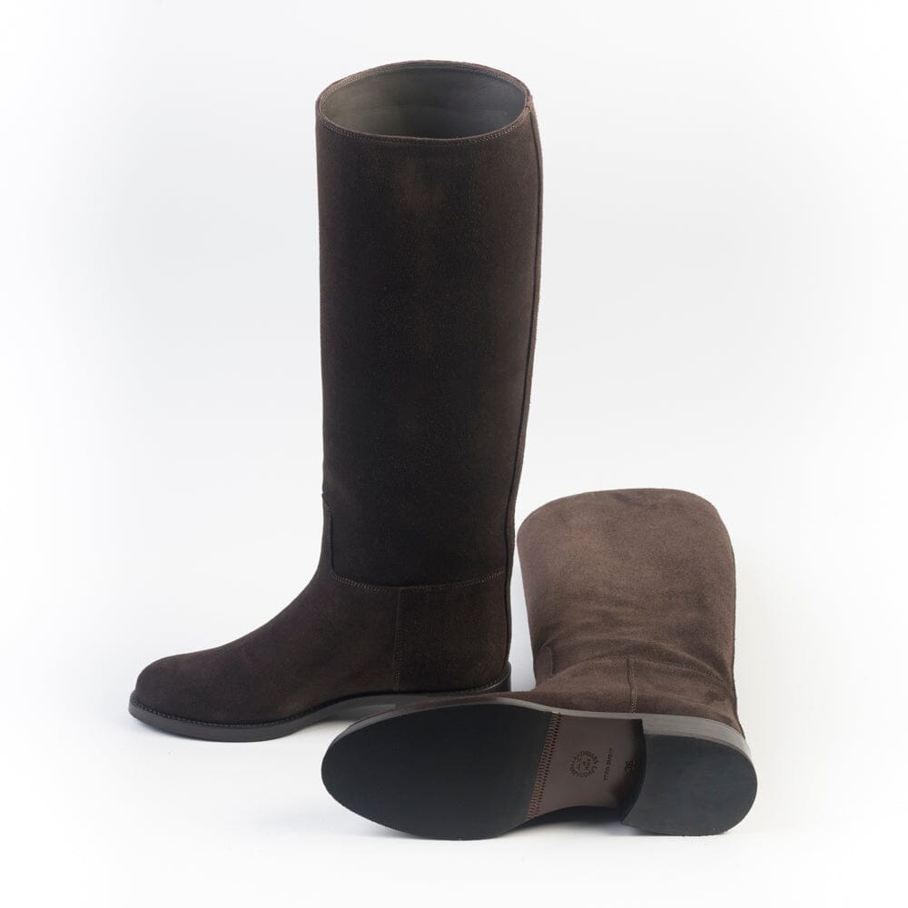 MARETTO - Stivale alla cavallerizza - 9623 - Camoscio Moro Scarpe Donna Maretto