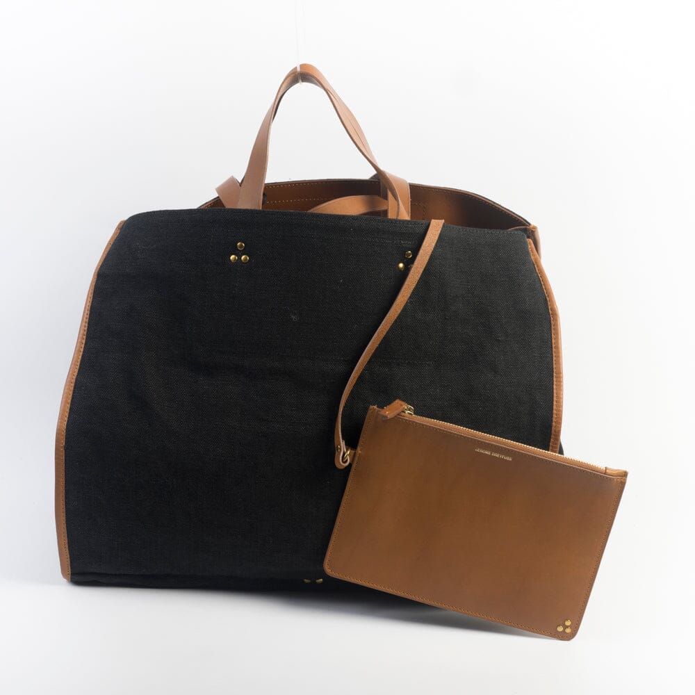 JEROME DREYFUSS - Borsa a spalla - Leon L - Lino Nero Borse Jerome Dreyfuss