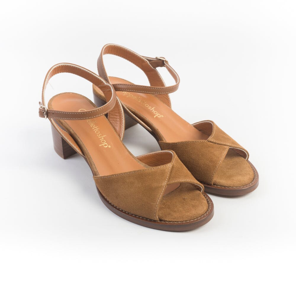 CappellettoShop - Sandali con Tacco - 1127 - Whisky Scarpe Donna CAPPELLETTO 1948