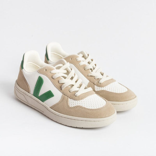 VEJA - V-10 VX0503146 - White Green Women's Shoes VEJA - Women's Collection
