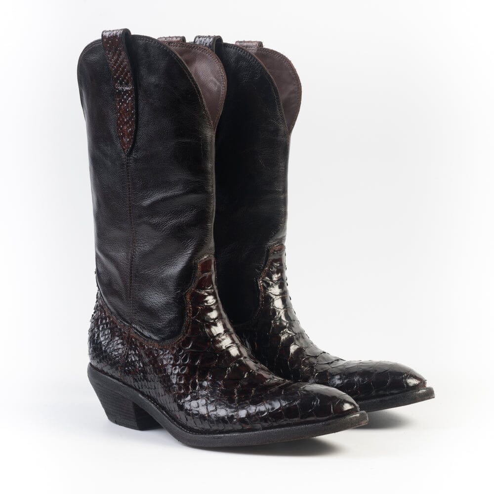 FAUZIAN JEUNESSE - Texano - 3234 - Pitone Ebano Scarpe Donna FAUZIAN JEUNESSE - Collezione Donna