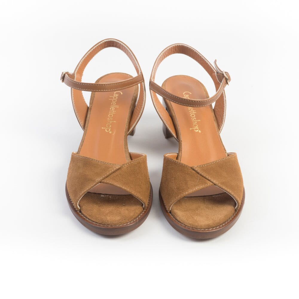 CappellettoShop - Sandali con Tacco - 1127 - Whisky Scarpe Donna CAPPELLETTO 1948