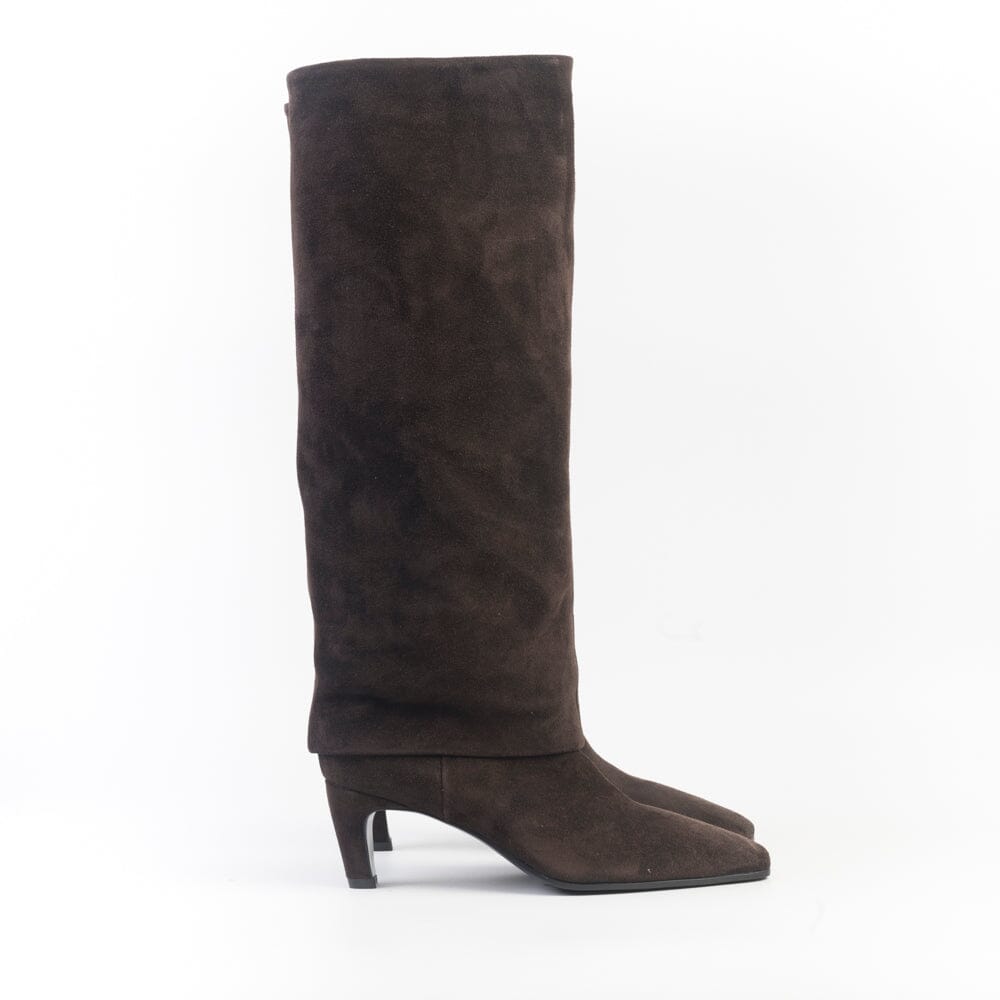 STRATEGIA - Stivali Texano A6225 - Velour ebano Scarpe Donna Strategia