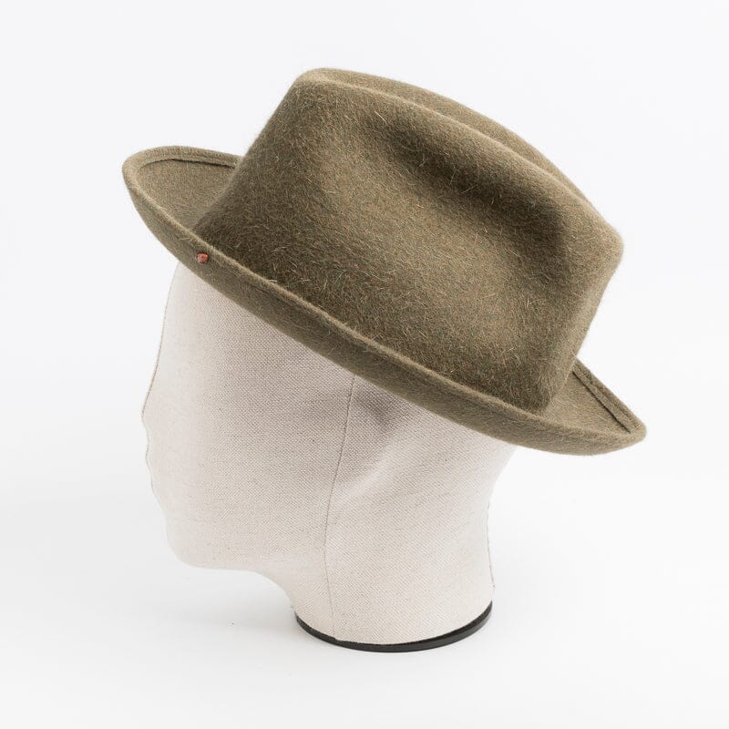 SUPER DUPER HATS - Hobo Rabbit Felt - Army Raw Accessori Donna SUPER DUPER HATS