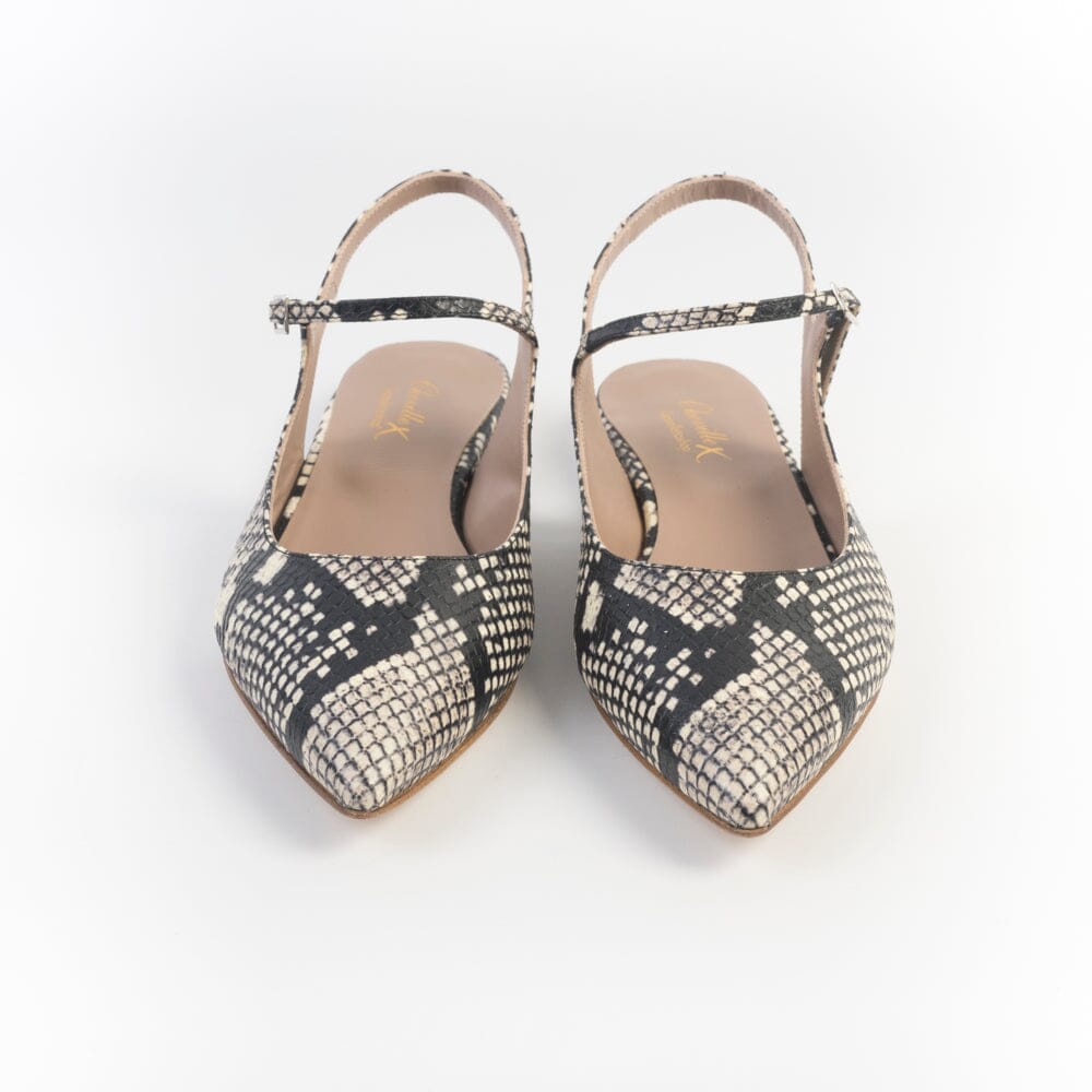 CHEVILLE - Sling Back - ALMA - Pitone Pietra Scarpe Donna CHEVILLE