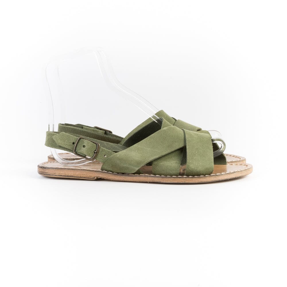 SACHET - Sandali 568 - Camoscio Verde Scarpe Donna SACHET - Calzature