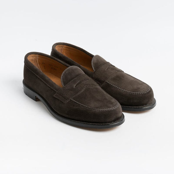 ALDEN - 67341 - Moccasin - Dark Chocolate Suede Alden Men's Shoes
