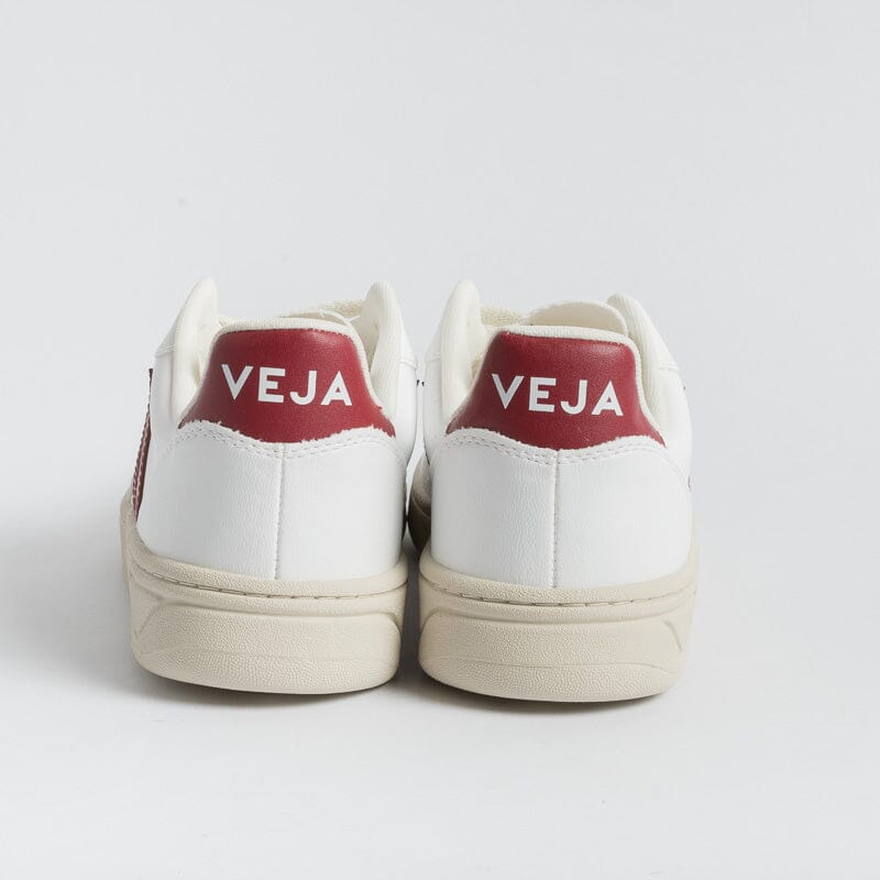 VEJA - V-10 VX0703279 - Bianco Bordeaux Marsala Scarpe Donna VEJA - Collezione Donna