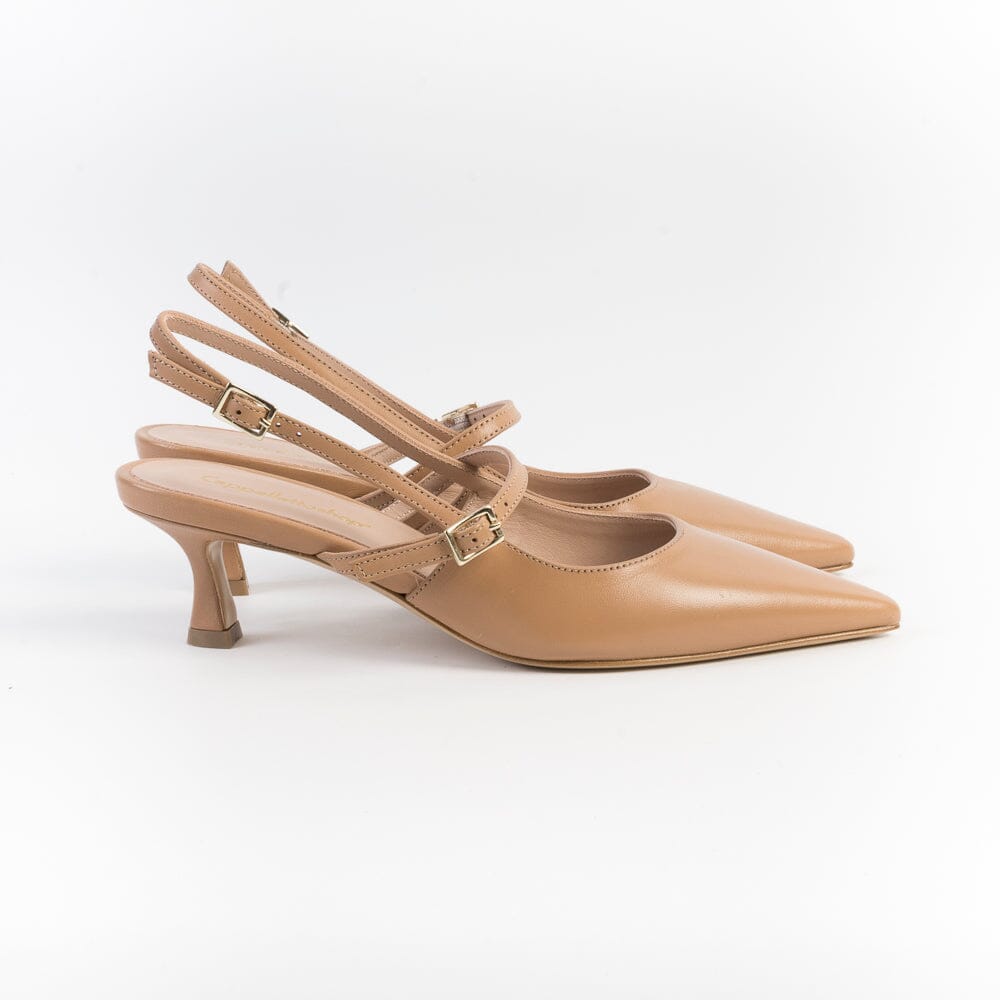 CappellettoShop - Sling Back - Fiamma7 - Salt Lake Nudo Scarpe Donna CAPPELLETTO 1948