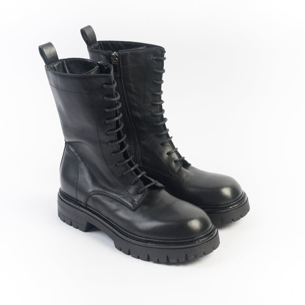 ELENA IACHI - Stivaletti - E4525 - Anfibio Talco Nero Scarpe Donna Elena Iachi