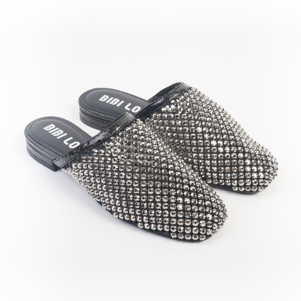 BIBI LOU - Mules - Jay 953 - Swarovski Nero Scarpe Donna BIBI LOU