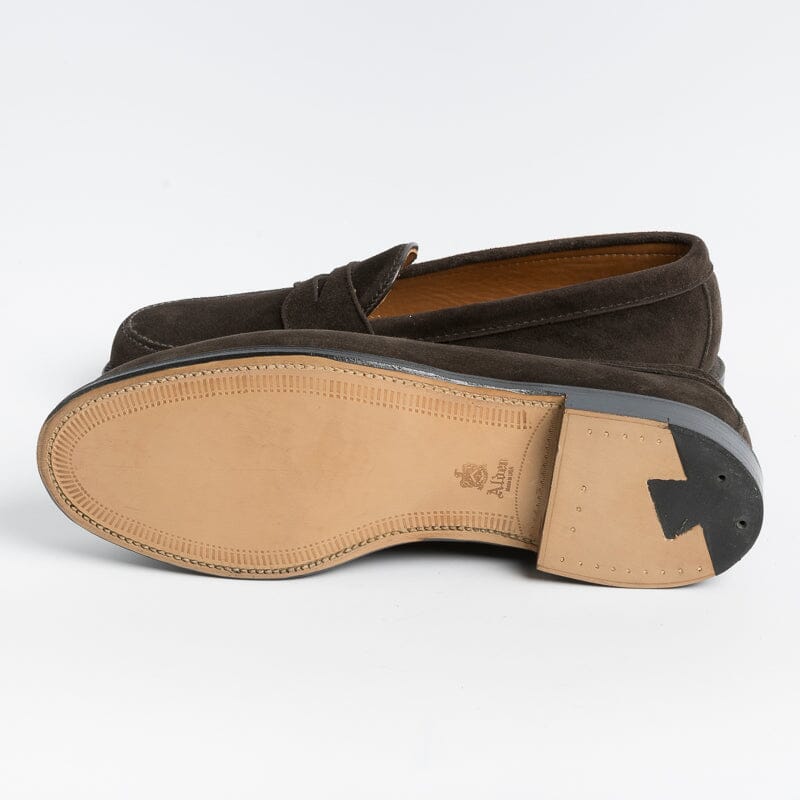 ALDEN - 67341 - Mocassino - Camoscio Dark Chocolate Scarpe Uomo Alden