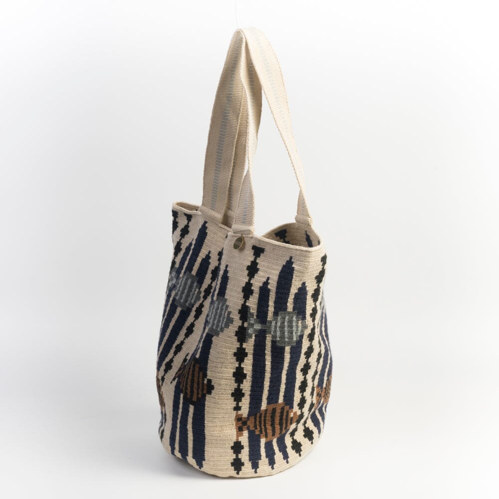 GUANABANA - Borsa a spalla - 0081-3347 - Cala Bag Cepheus Beige Brown Borse GUANABANA