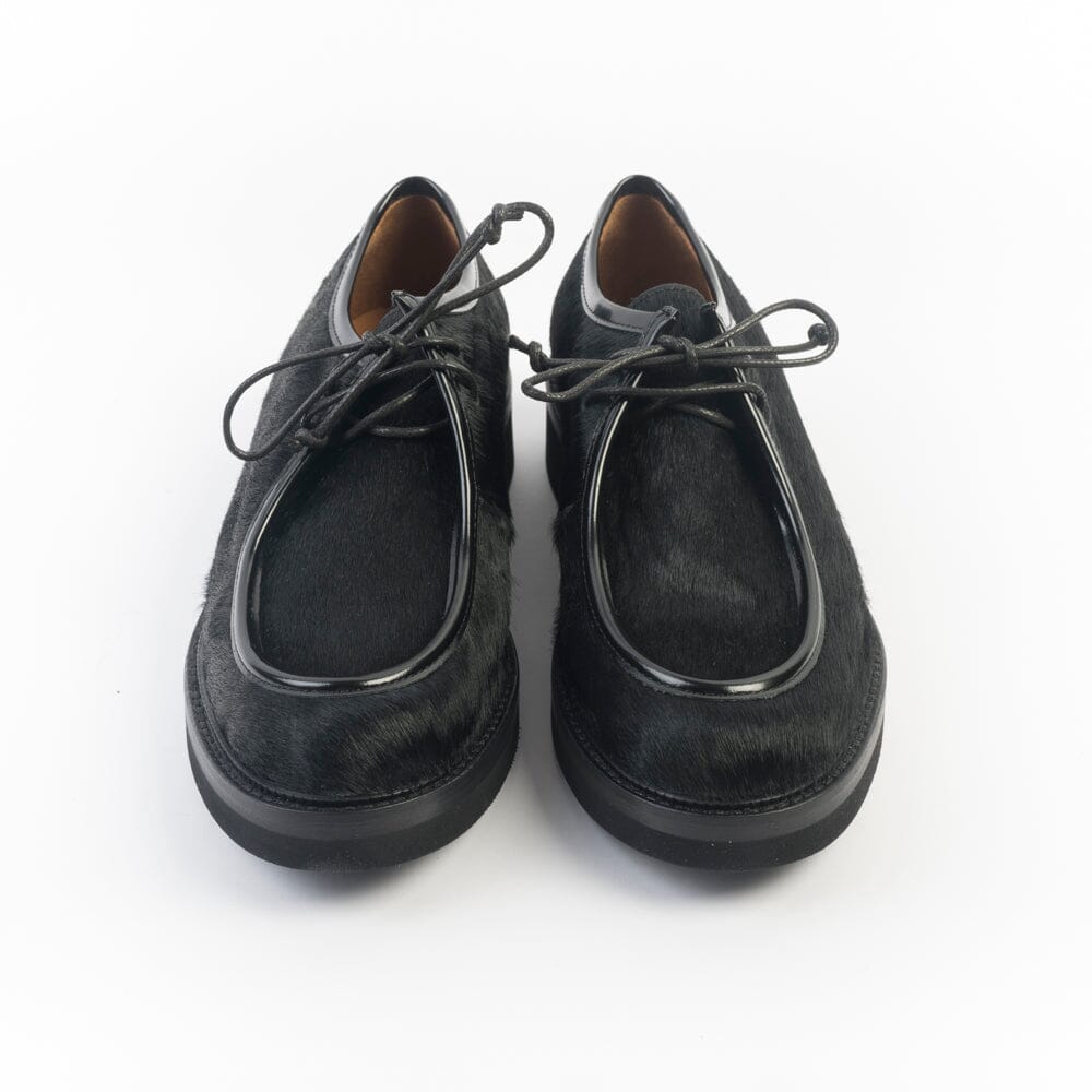 CAPPELLETTOSHOP - 3225 - Allacciata - Pony Nero Scarpe Donna Cappelletto Shop