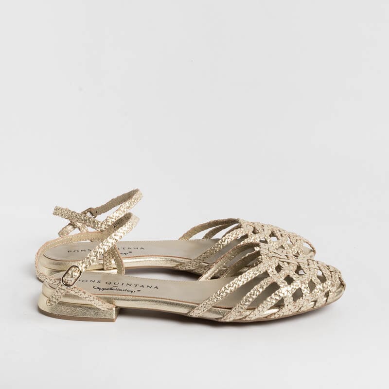 PONS QUINTANA - Sandali bassi ELBA 10308 - Platino Scarpe Donna PONS QUINTANA