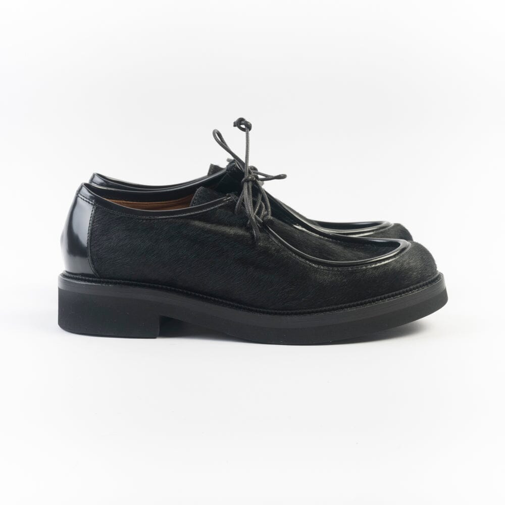 CAPPELLETTOSHOP - 3225 - Allacciata - Pony Nero Scarpe Donna Cappelletto Shop