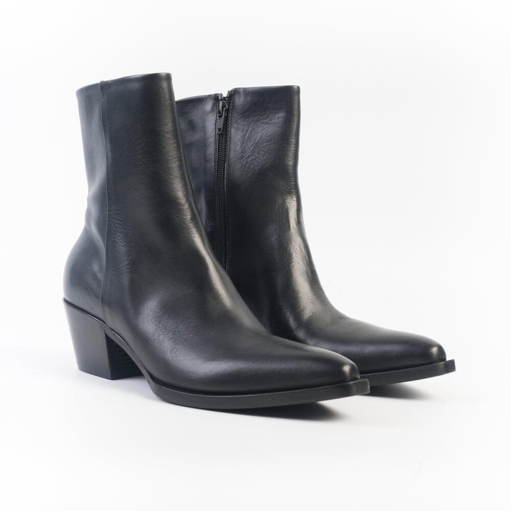 STRATEGIA - Stivaletto Texano - A5801 - Talco Nero Scarpe Donna Strategia