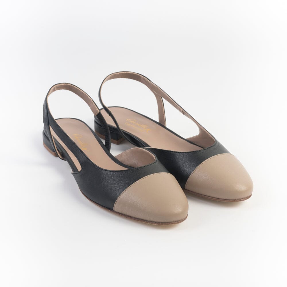 CHEVILLE - Sling Back - HARPER - Nero Deserto Scarpe Donna CHEVILLE