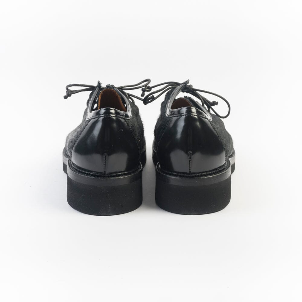 CAPPELLETTOSHOP - 3225 - Allacciata - Pony Nero Scarpe Donna Cappelletto Shop