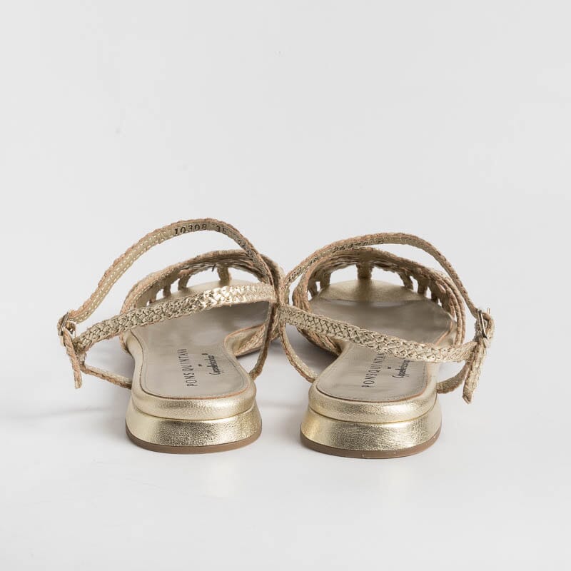 PONS QUINTANA - Sandali bassi ELBA 10308 - Platino Scarpe Donna PONS QUINTANA