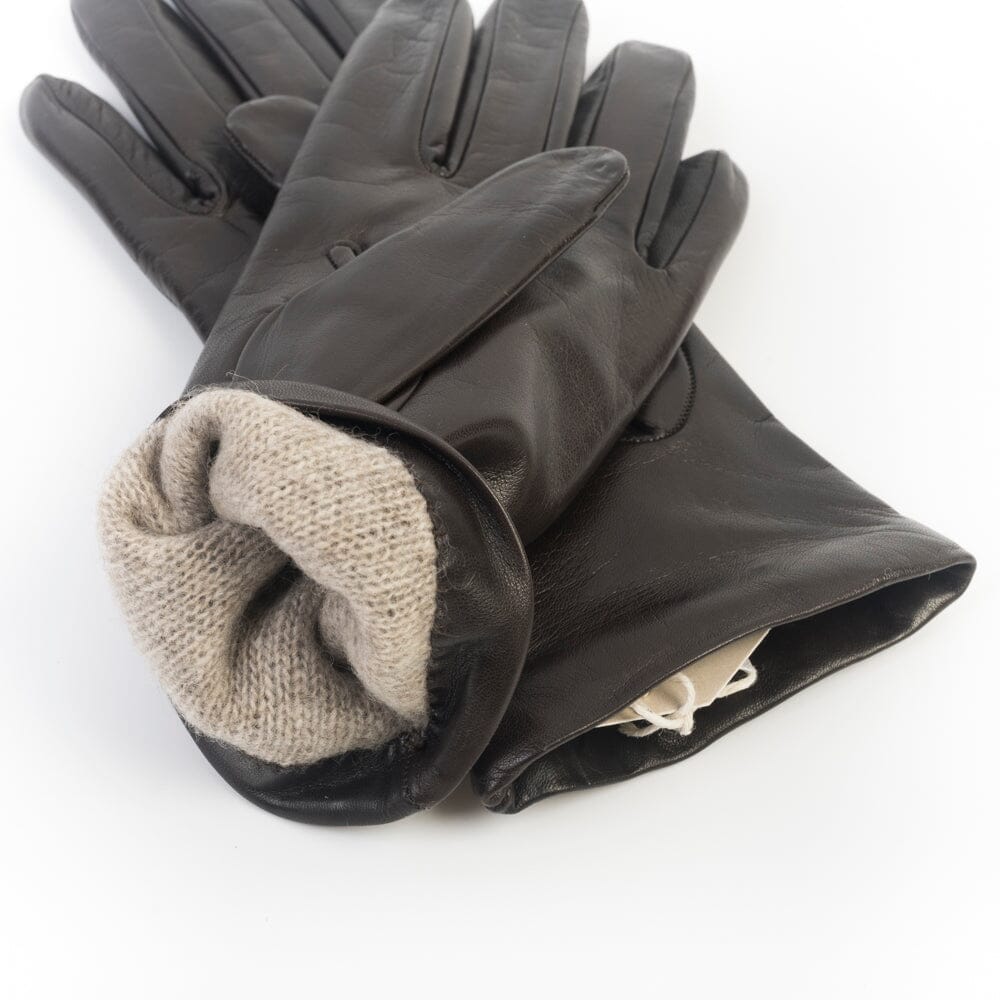 Cappellettoshop - Guanti pelle liscia - Testa di moro Accessori Donna CappellettoShop