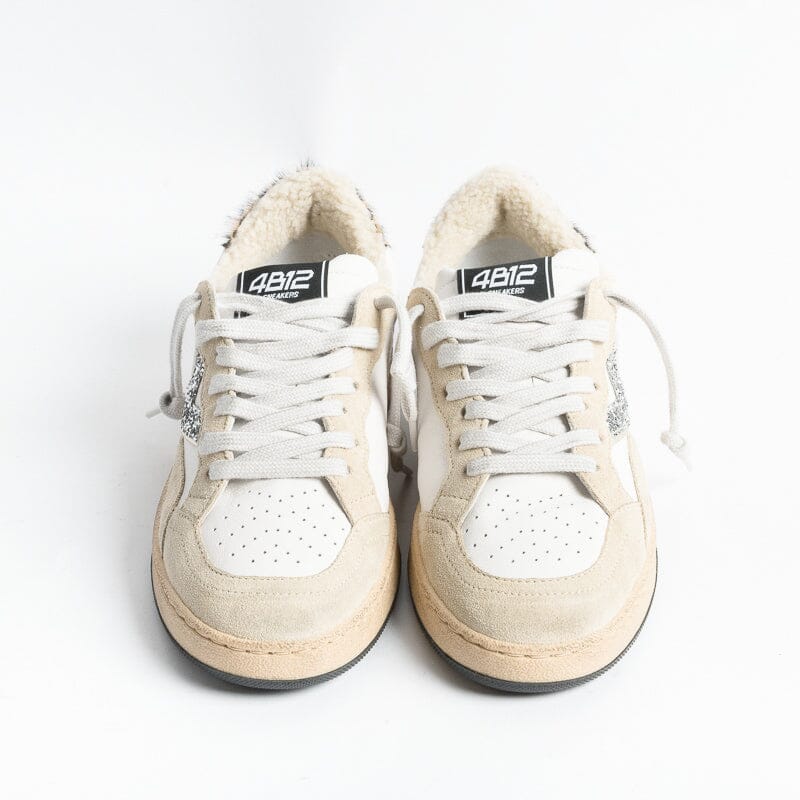 4B12 - Sneakers - Play New D132 - Bianco Crema Scarpe Donna 4B12
