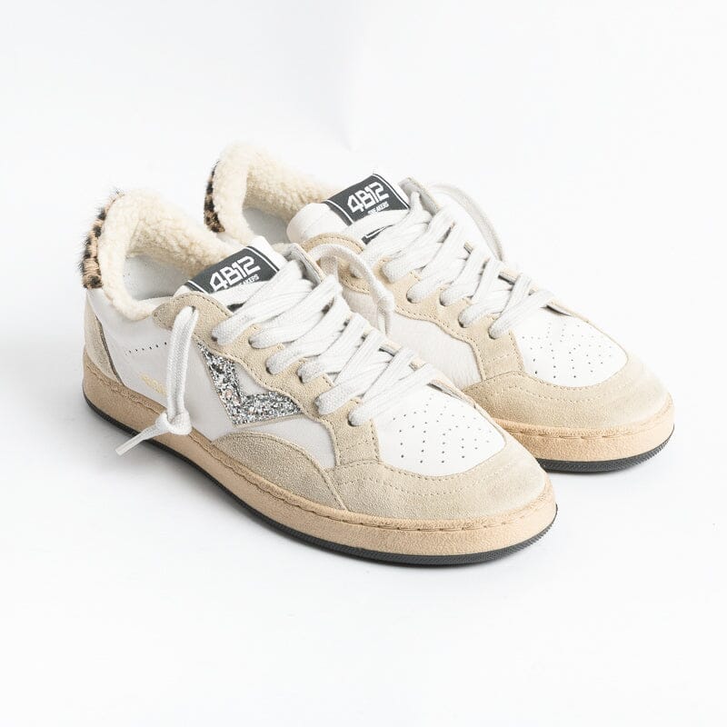 4B12 - Sneakers - Play New D132 - Bianco Crema Scarpe Donna 4B12