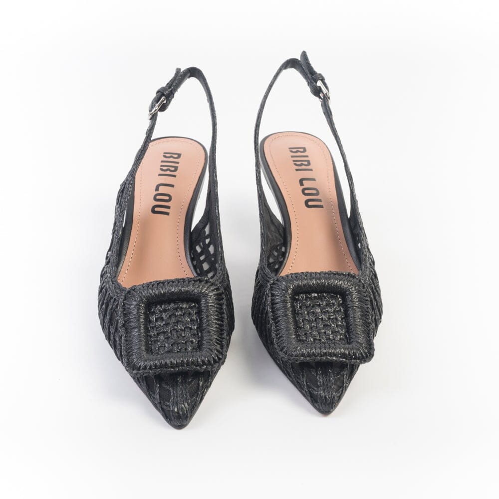 BIBI LOU - Sling Back - 648 - Hazel Nero Scarpe Donna BIBI LOU
