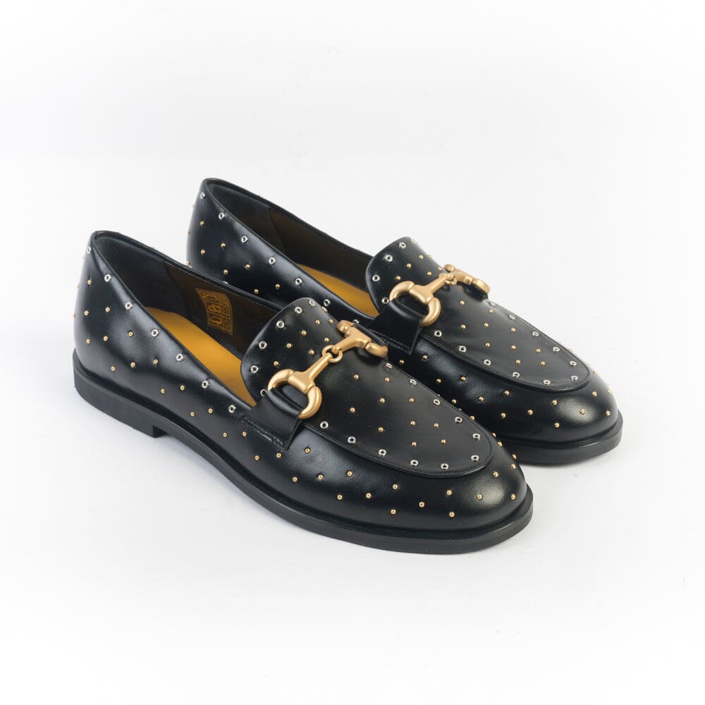 MARA BINI Venezia - Mocassino - V405 - Nero Borchie Scarpe Donna Sebago