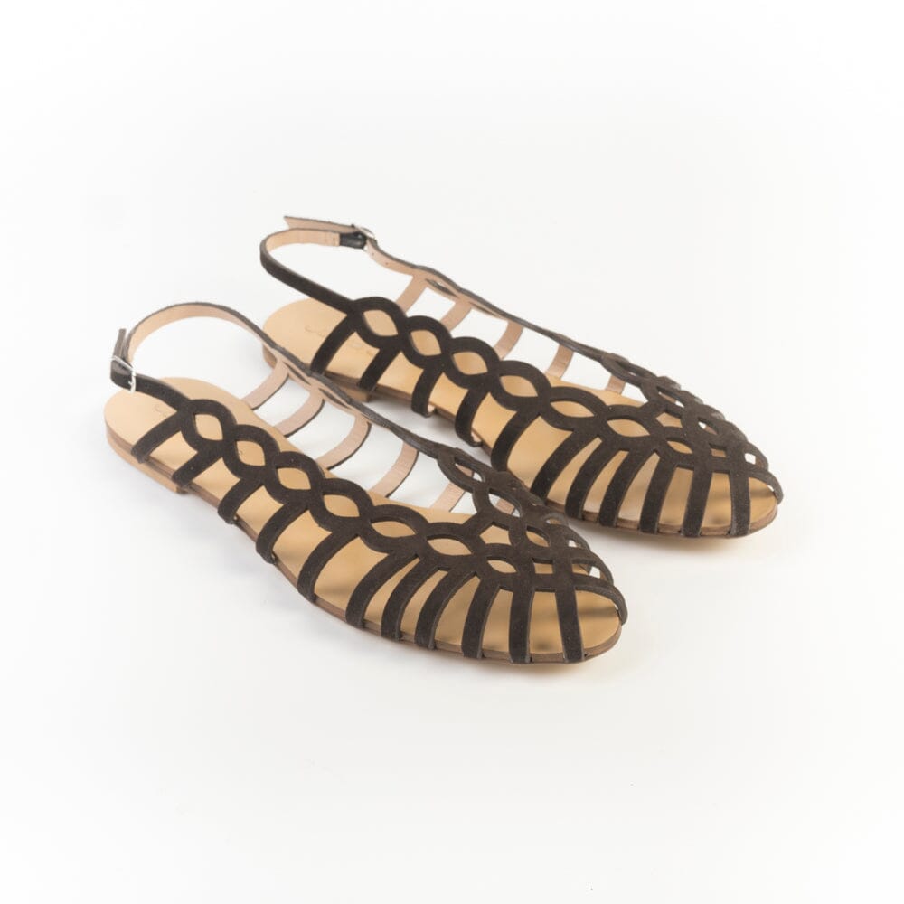 ANNA F. - Sandali bassi - 515 - Camoscio Testa di Moro Scarpe Donna Anna F.