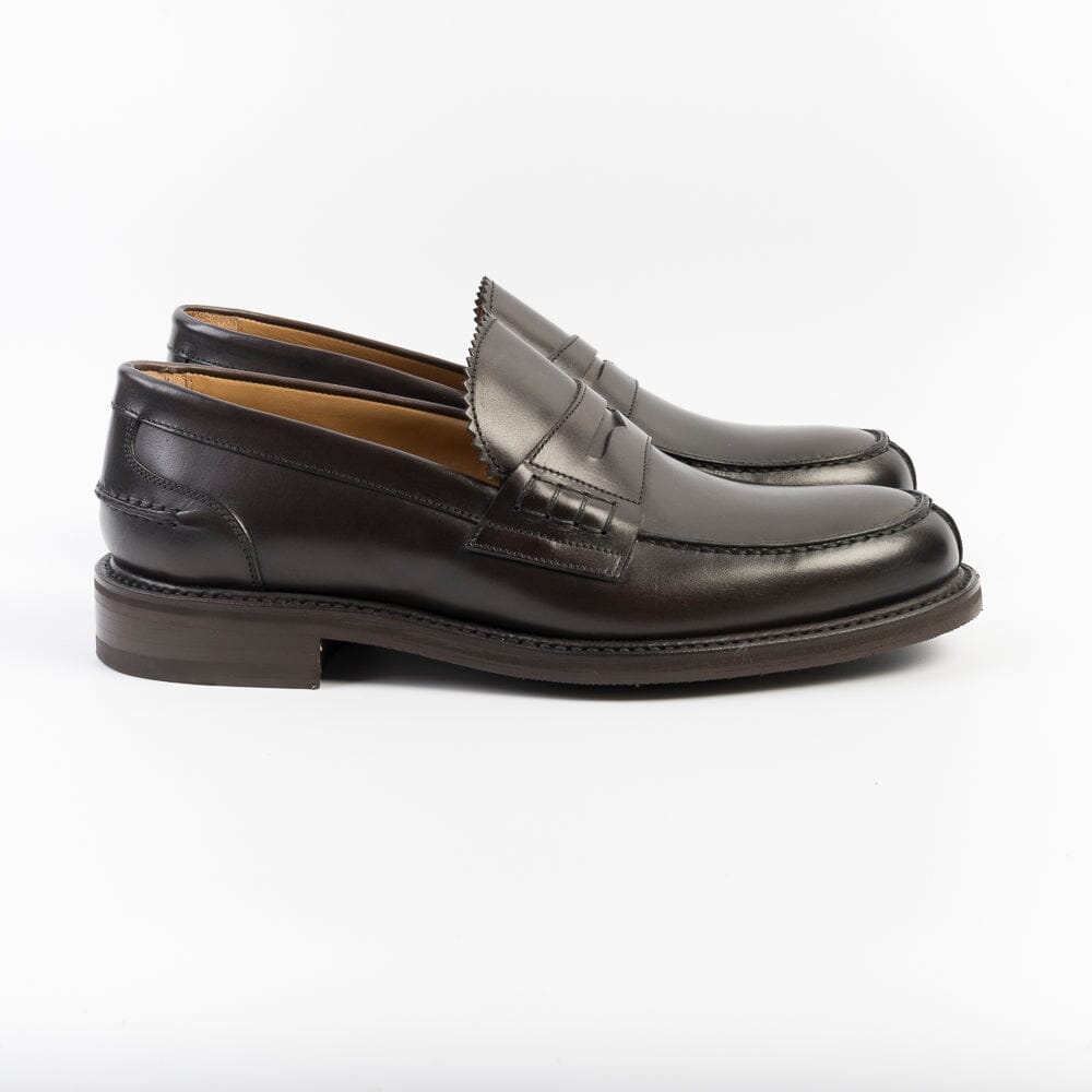 BERWICK 1707 - 11053 - Mocassino fondo Gomma - Pelle Brown Scarpe Uomo Berwick 1707