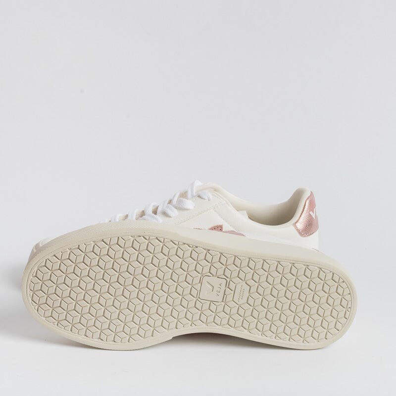 VEJA - CAMPO CP0503128 - Bianco Rosa Laminato Scarpe Donna VEJA - Collezione Donna