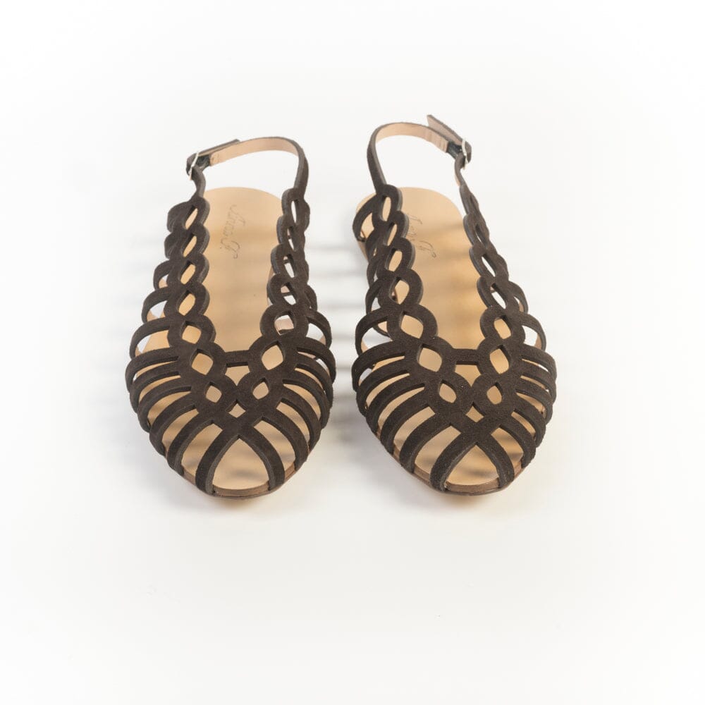 ANNA F. - Sandali bassi - 515 - Camoscio Testa di Moro Scarpe Donna Anna F.