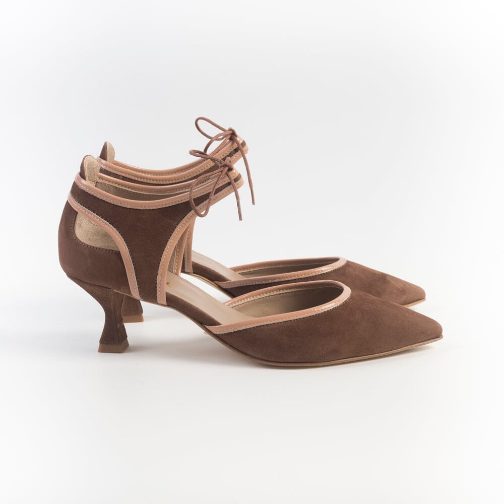 CHEVILLE - Decollete - BELLA - Camoscio Sigaro Scarpe Donna CHEVILLE