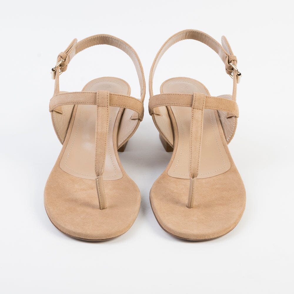 RELAC - Sandali con Tacco Mod. 004 - Suede Sella Cuoio Scarpe Donna RELAC 